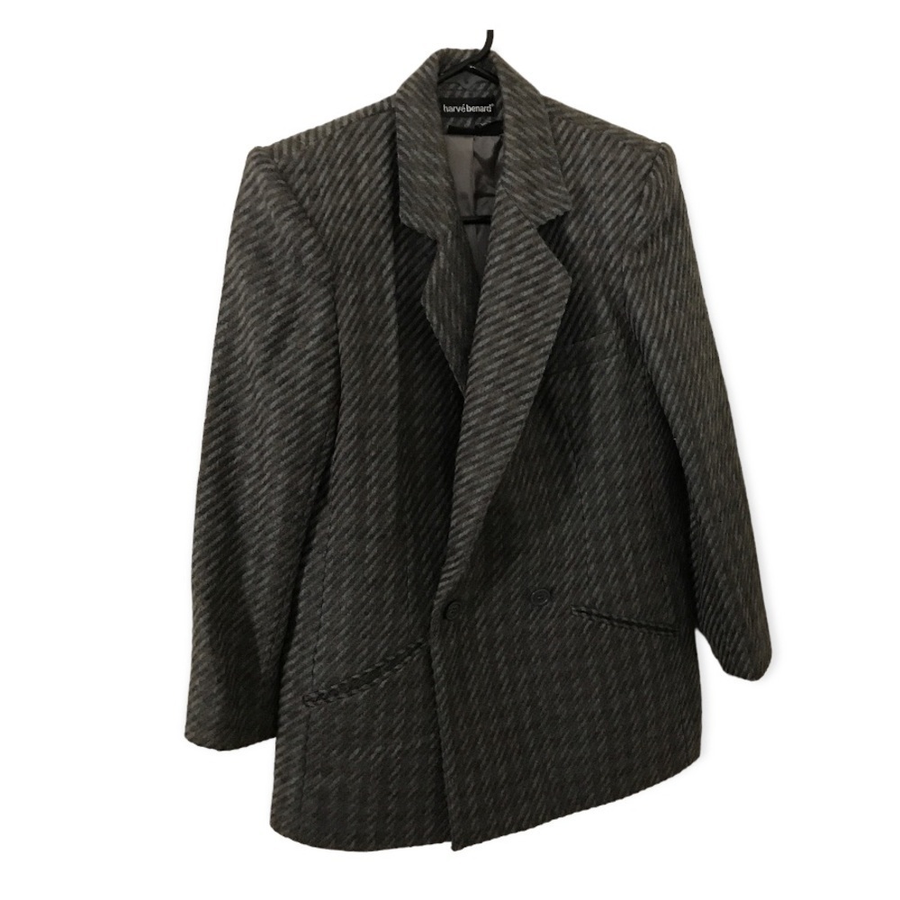 Vintage harve Benard 100% wool plaid blazer
